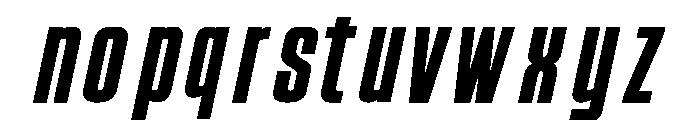 CONCRETE Italic Font LOWERCASE