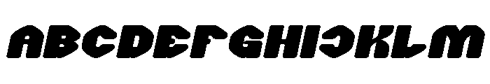 COOKIE CLUB Bold Italic Font UPPERCASE