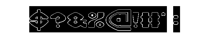 COOKIE CLUB-Hollow-Inverse Font OTHER CHARS