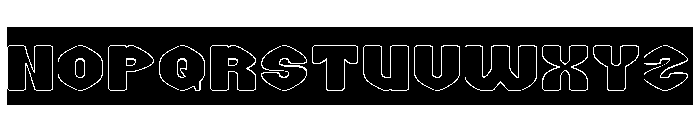COOKIE CLUB-Hollow-Inverse Font UPPERCASE