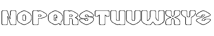 COOKIE CLUB-Hollow Font UPPERCASE