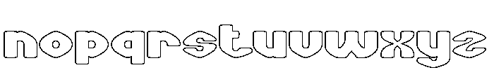 COOKIE CLUB-Hollow Font LOWERCASE