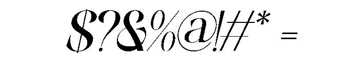 Coalissa Italic Font OTHER CHARS
