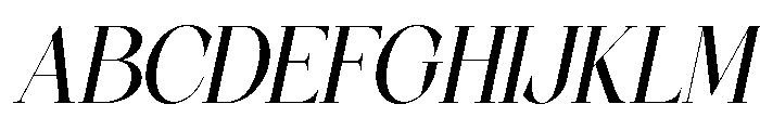 Coalissa Italic Font UPPERCASE