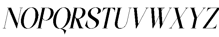 Coalissa Italic Font UPPERCASE
