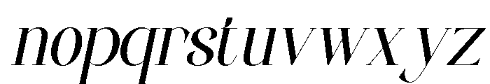 Coalissa Italic Font LOWERCASE