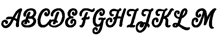 Coastal Honey Font UPPERCASE