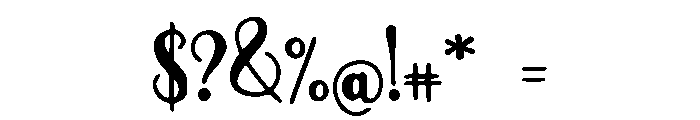 Coati Font OTHER CHARS