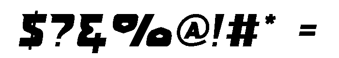 Cobra Game Font OTHER CHARS