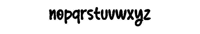 Coconut Creamy Font LOWERCASE