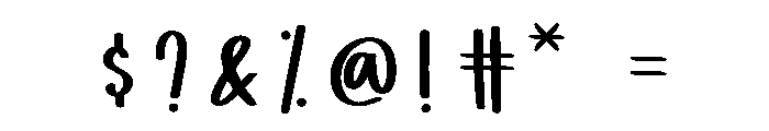 Coconut Mocha Font OTHER CHARS