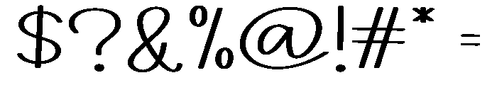 Coding Font OTHER CHARS