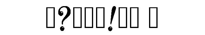 Coeli Regular Font OTHER CHARS
