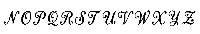 Coeli Regular Font UPPERCASE