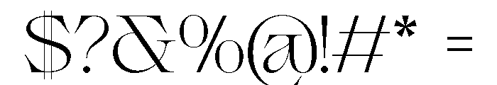 Coera Regular Font OTHER CHARS