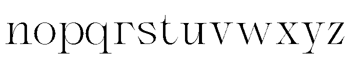 Coera Regular Font LOWERCASE