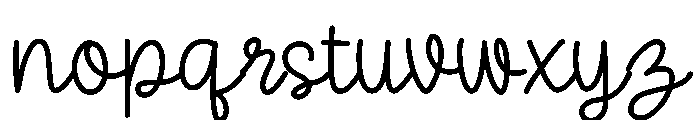Coffee And Bake Font LOWERCASE