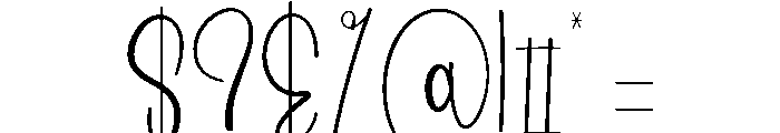 Coffee January Font OTHER CHARS