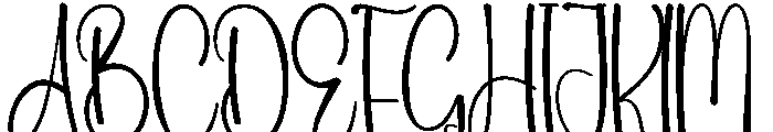 Coffee January Font UPPERCASE