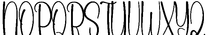Coffee January Font UPPERCASE