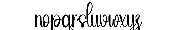 Coffee January Font LOWERCASE