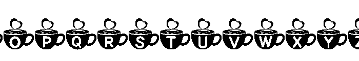 Coffee Love Valentine Font UPPERCASE
