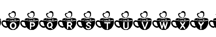Coffee Love Valentine Font LOWERCASE