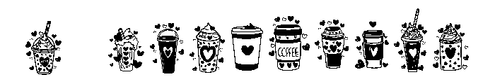 Coffee Lover Valentine Font OTHER CHARS