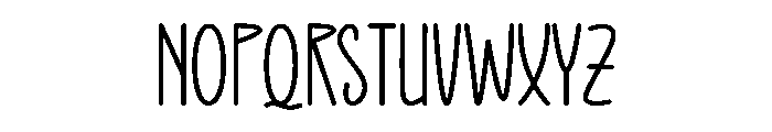 Coffee Milk1 Font LOWERCASE