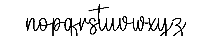 Coffee Morning Font LOWERCASE