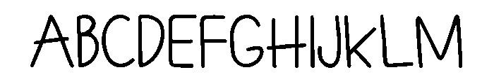 Coffee Shop Line Handwritten Regular Font UPPERCASE