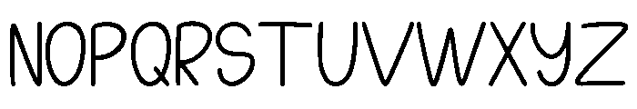 Coffee Shop Line Handwritten Regular Font UPPERCASE