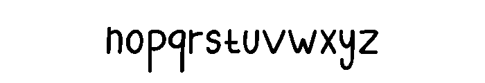 Coffee Shop Line Handwritten Regular Font LOWERCASE