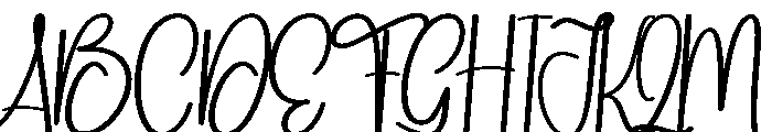 Cokies Font UPPERCASE