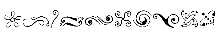 Collection Ornaments Font OTHER CHARS