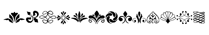 Collection Ornaments Font LOWERCASE