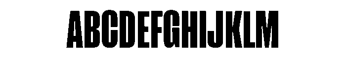 College Condens Font UPPERCASE