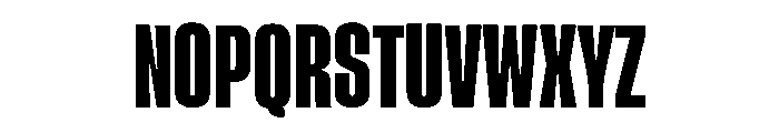 College Condens Font UPPERCASE