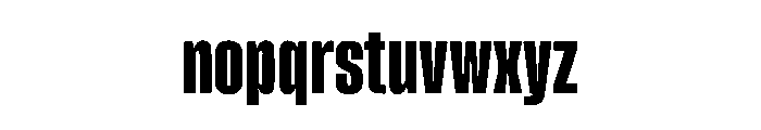 College Condens Font LOWERCASE