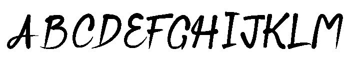 College Crest Script Font UPPERCASE