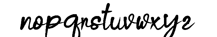 College Crest Script Font LOWERCASE