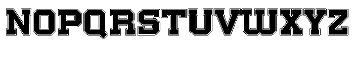 College Crest Font UPPERCASE
