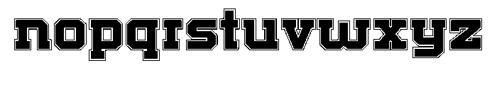 College Crest Font LOWERCASE