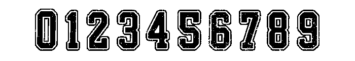 College Jersey Black Grunge Reg Font OTHER CHARS
