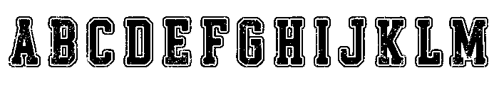 College Jersey Black Grunge Reg Font UPPERCASE