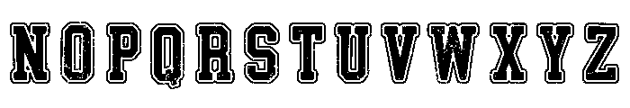 College Jersey Black Grunge Reg Font UPPERCASE