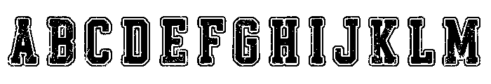 College Jersey Black Grunge Reg FONT