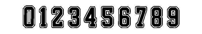 College Jersey Black Regular Font OTHER CHARS