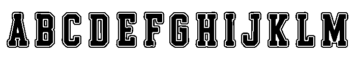 College Jersey Black Regular FONT