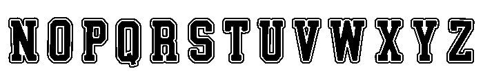 College Jersey Black Regular Font LOWERCASE